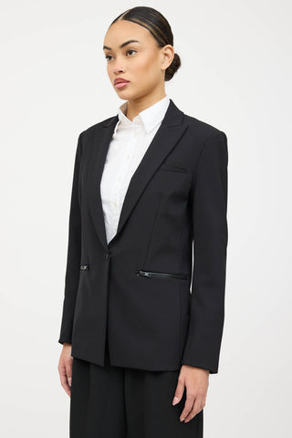 Veronica Beard Zip Peak Lapel Blazer