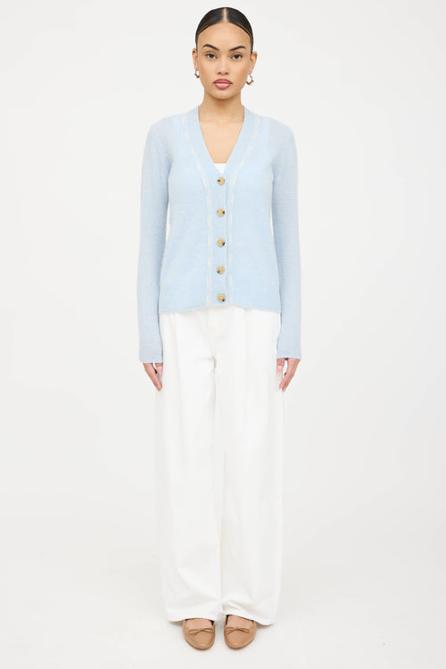 Veronica Beard Cashmere Knit V-Neck Cardigan