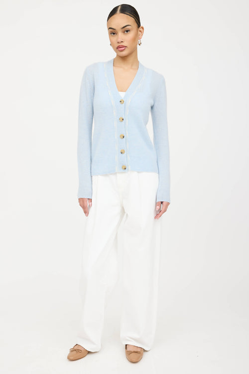 Veronica Beard Cashmere Knit V-Neck Cardigan