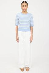 Veronica Beard Cashmere Striped Knit Top