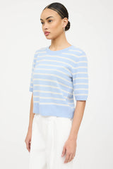 Veronica Beard Cashmere Striped Knit Top