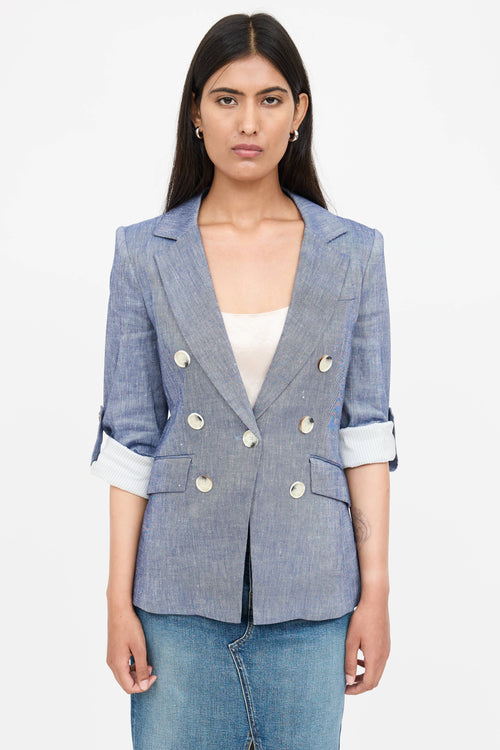 Veronica Beard Linen Kelson Blazer