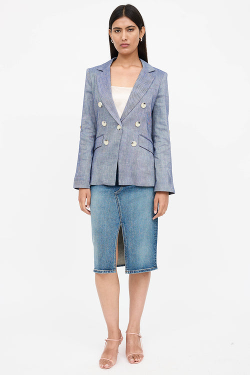 Veronica Beard Linen Kelson Blazer