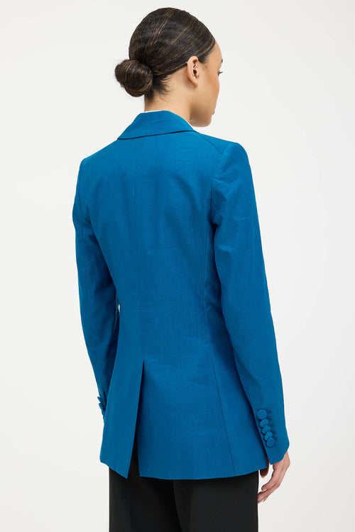 Veronica Beard Satin Peak Lapel Blazer