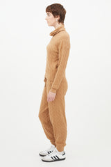 Veronica Beard Brown Cableknit Sweater
