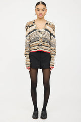 Veronica Beard Beard Cecily Marbled Knit Cardigan