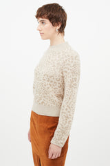 Veronica Beard Cream & Beige Knit Sweater