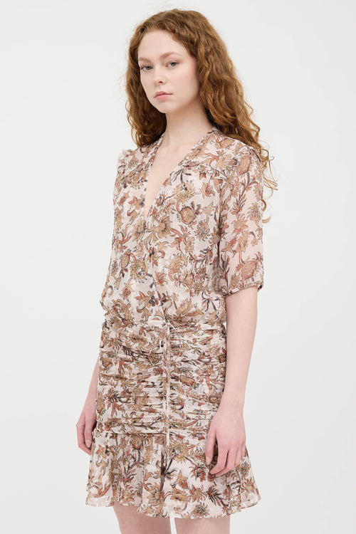 Veronica Beard Dakota Floral Dress