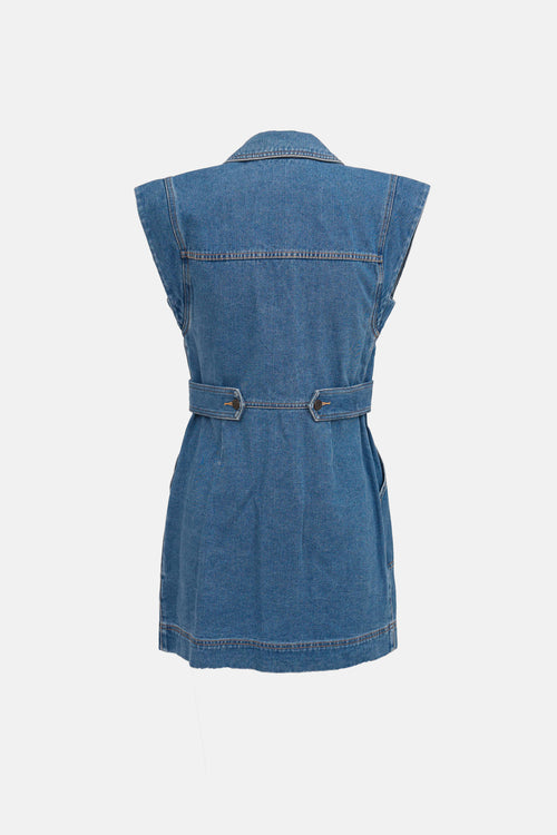 Jax Denim Cap Sleeve Dress