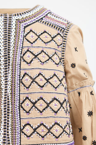 Veronica Beard Embellished Rocci Jacket