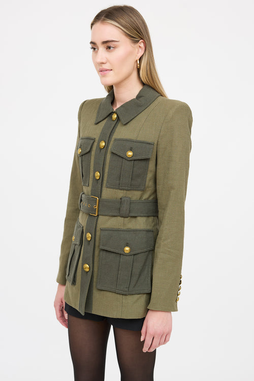 Veronica Beard Cotton Military Jacket