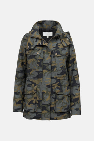 Veronica Beard Camo Zip Jacket