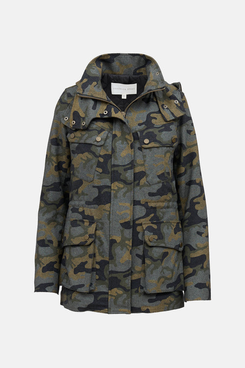 Veronica Beard Camo Zip Jacket