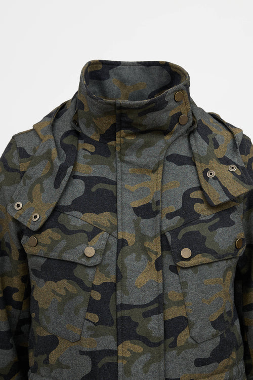 Veronica Beard Camo Zip Jacket