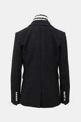 Veronica Beard Knit Collar Dickey Blazer