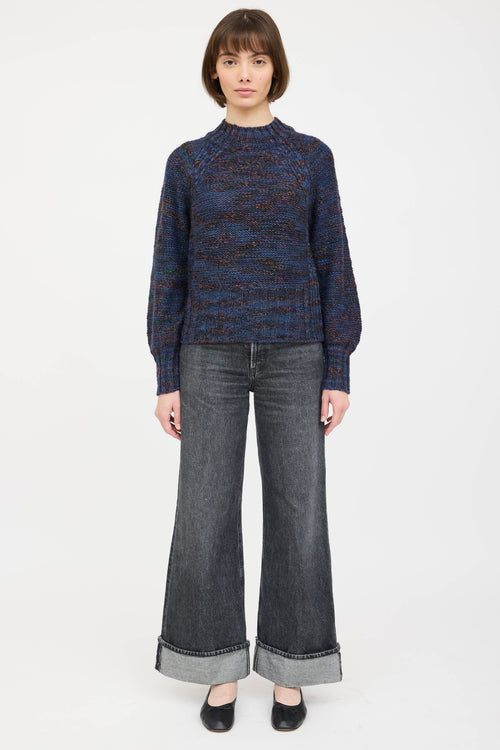 Veronica Beard Knit Marbled Sweater