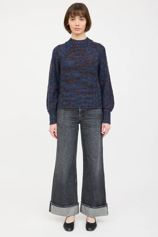 Veronica Beard Knit Marbled Sweater