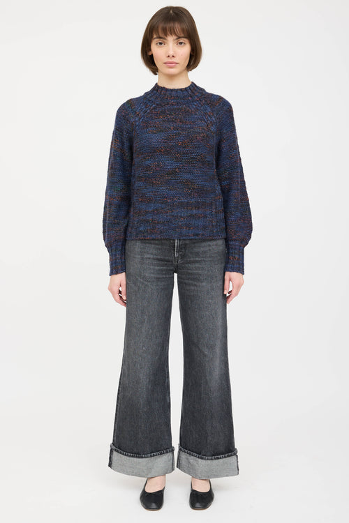 Veronica Beard Knit Marbled Sweater