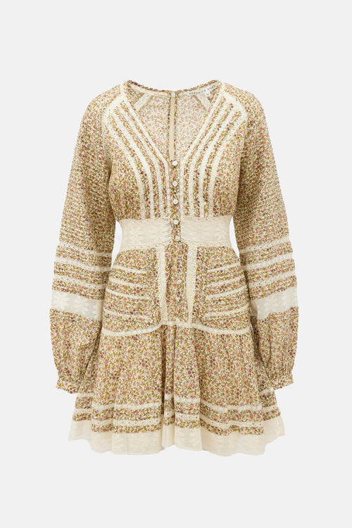 Veronica Beard Lace Floral Dress