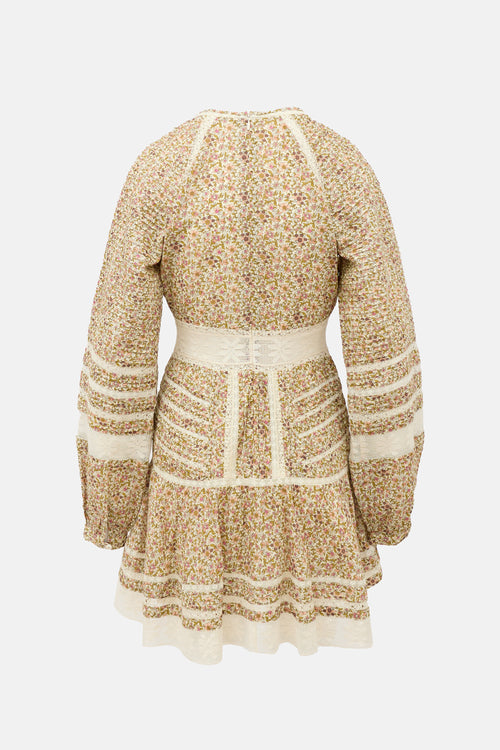 Veronica Beard Lace Floral Dress