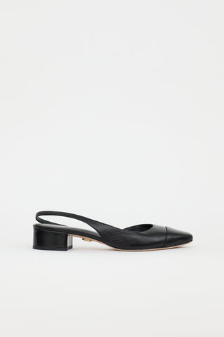 Veronica Beard Leather Slingback Pump