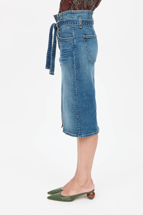 Veronica Beard Denim Denton Skirt