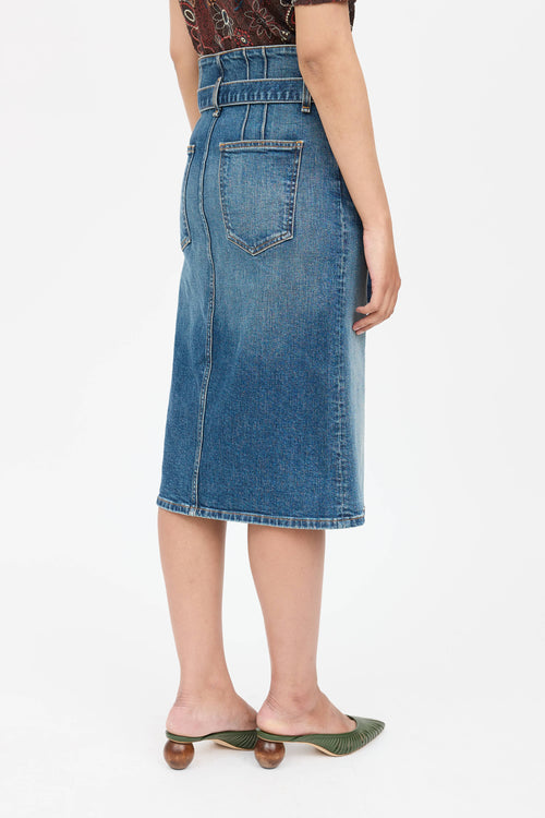 Veronica Beard Denim Denton Skirt