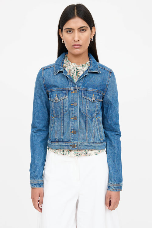 Veronica Beard Button Up Jean Jacket