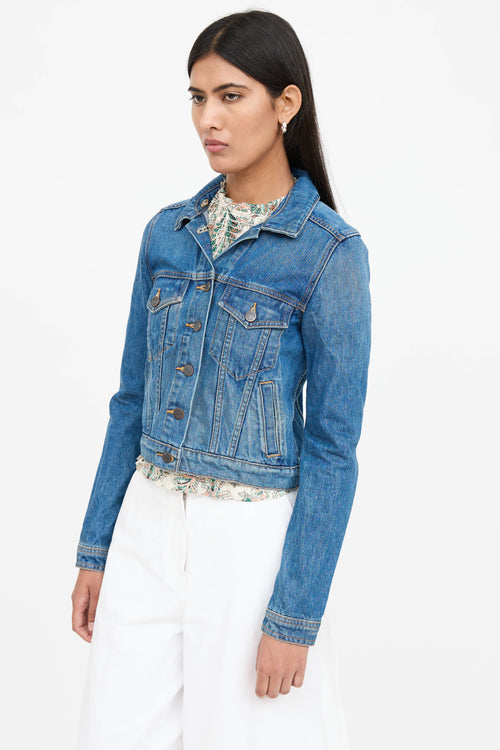 Veronica Beard Button Up Jean Jacket