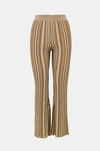 Veronica Beard Metallic Knit Massaro Pant