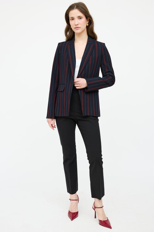 Veronica Beard Single Breasted Striped Blazer