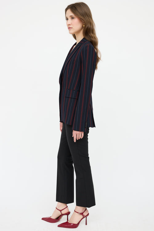 Veronica Beard Single Breasted Striped Blazer