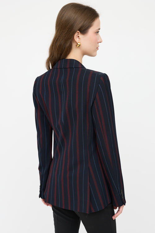 Veronica Beard Single Breasted Striped Blazer