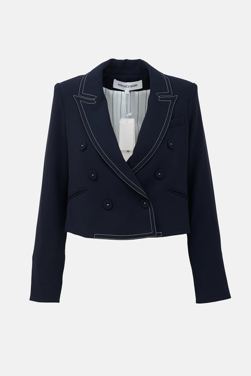Veronica Beard Nevis Topstitch Jacket