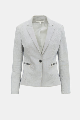 Veronica Beard Pinstripe Dickey Blazer