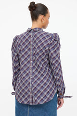 Veronica Beard Isabel Plaid Top