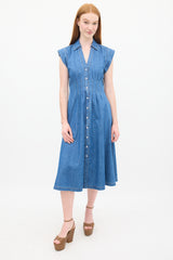 veronica beard ruben cotton midi dress Veronica Beard // Raw Denim Chambray Ruben Midi Shirt Dress – VSP  Consignment