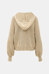 Veronica Beard Rib Knit Ursina Hoodie