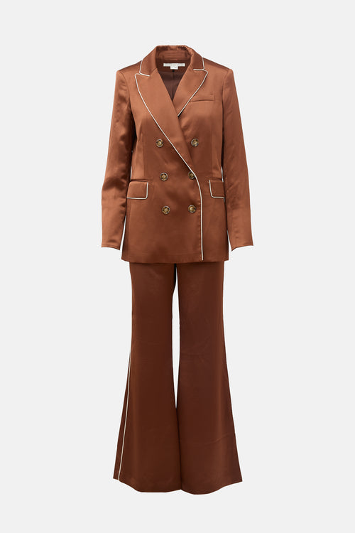 Veronica Beard Satin Co-Ord Set
