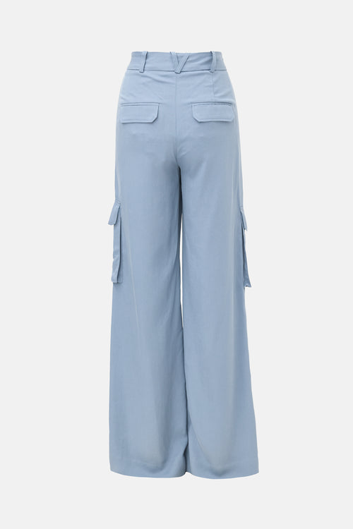 Veronica Beard Saul Wide Leg Cargo Pant