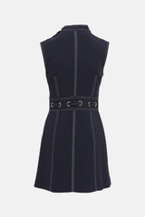 Veronica Beard Nico Contrast Stitch Dress