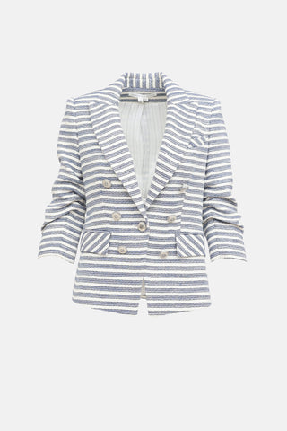 Veronica Beard Stripe Tweed Blazer