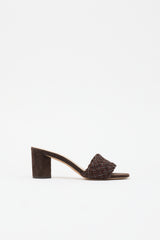 Veronica Beard Suede Block Heel Sandal