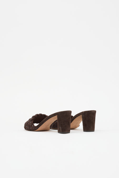 Veronica Beard Suede Block Heel Sandal
