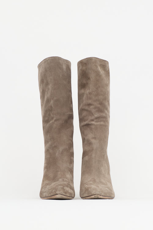 Veronica Beard Suede Blondie Boot