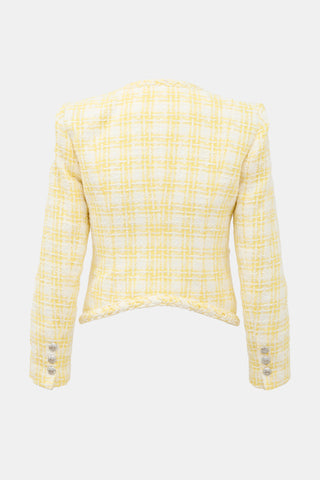 Veronica Beard Tweed Bryne Cropped Blazer