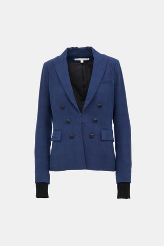 Veronica Beard Wool Check Blazer