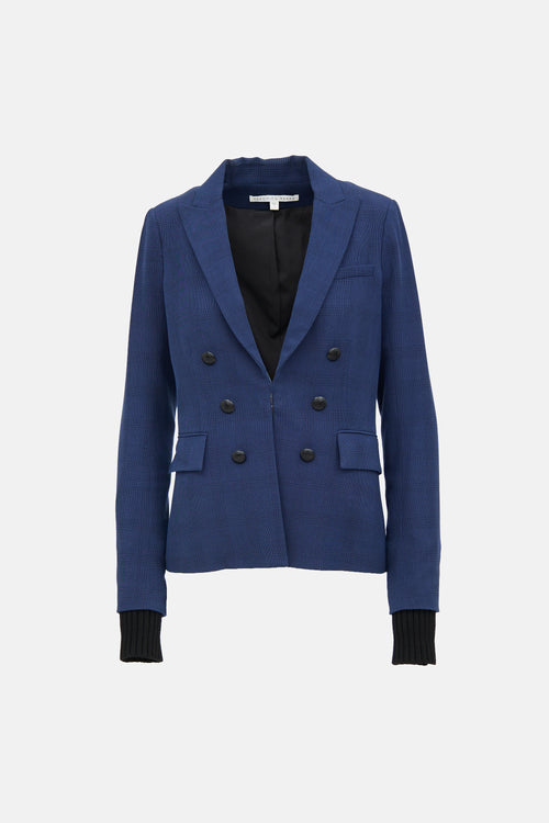 Veronica Beard Wool Check Blazer
