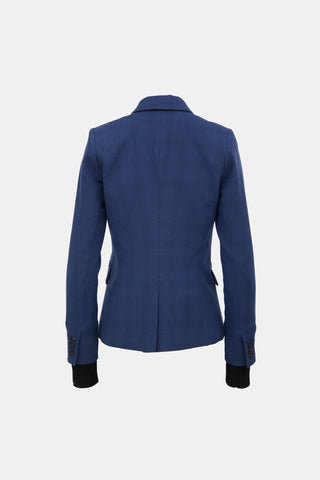 Veronica Beard Wool Check Blazer
