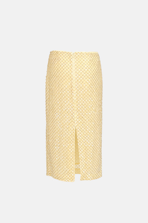 Veronica Beard Allora Beaded Midi Skirt